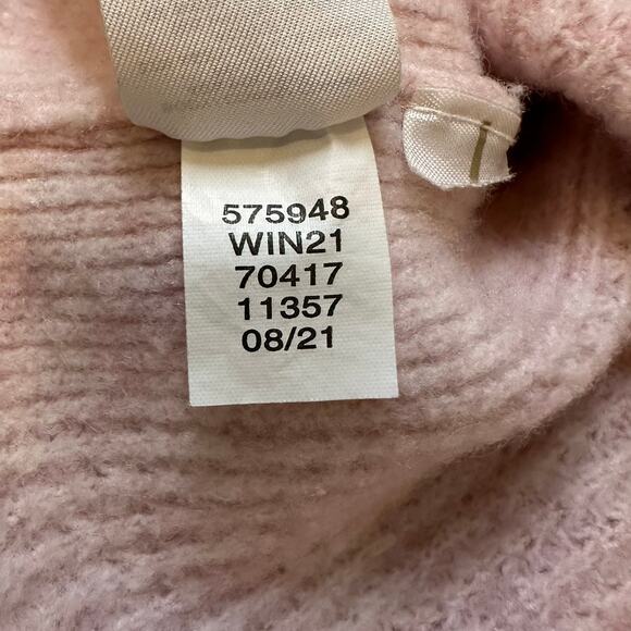 LOFT Soft Pink Waffle Knit Cowl Neck Sweater Sweet and Girly Size XS - Picture 6 of 6